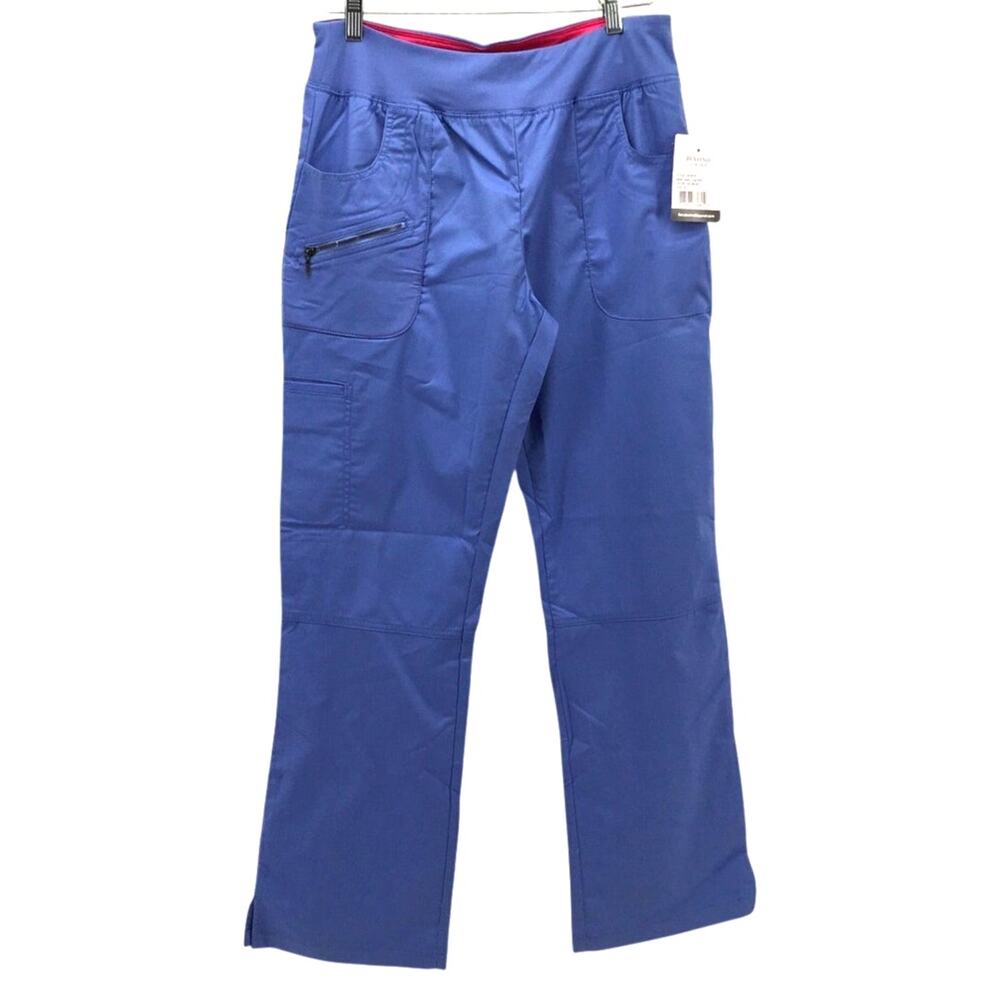 NWT Beyond Scrubs Abby Yoga Pant Bottom Ceil Blue Medium M Nursing Healthcare